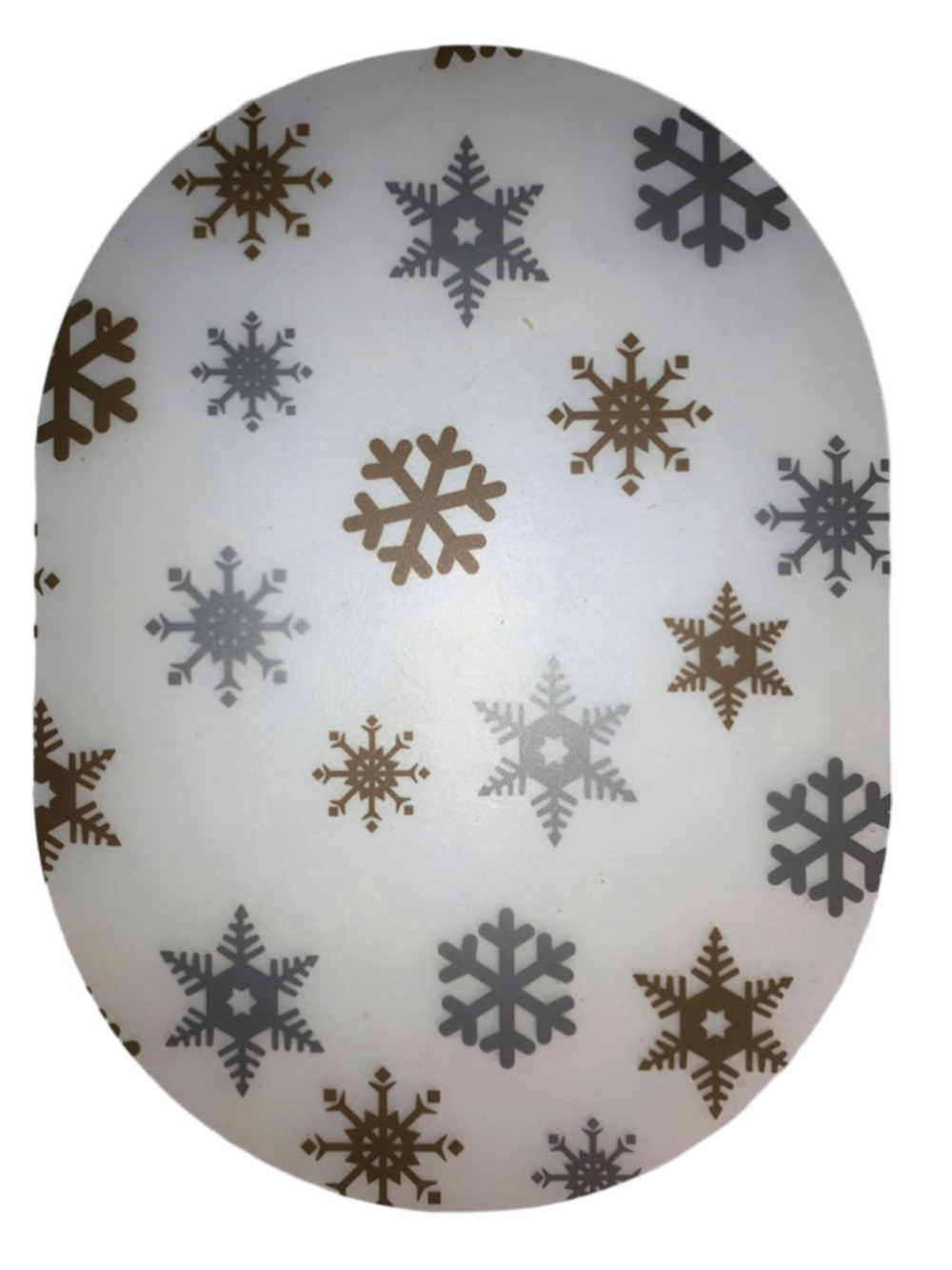 6 Snowflake placemats plastic One Size silver Gold clear